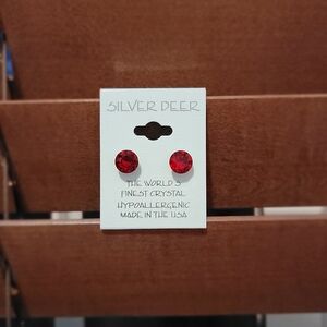 Scarlett Red Crystal Earrings